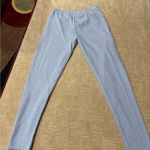 Blue cotton leggings